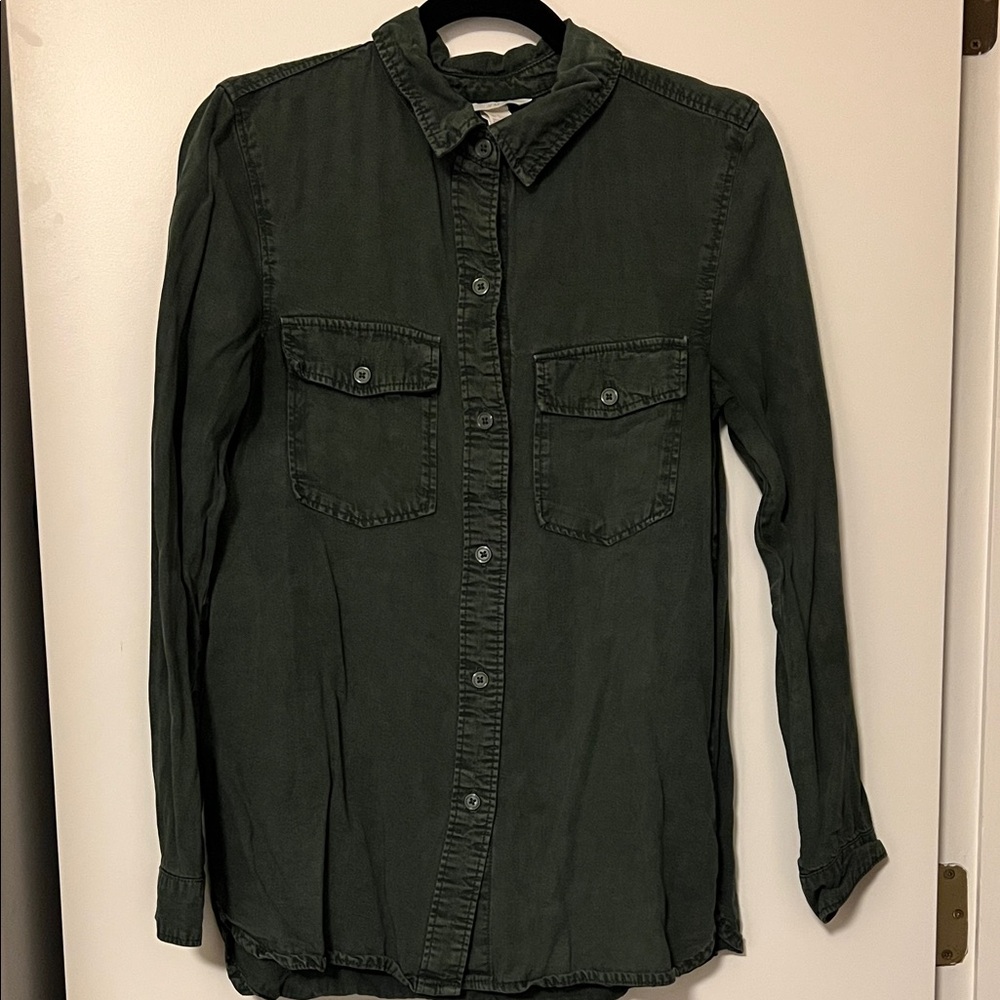 H&M Charcoal Button-Up Shirt